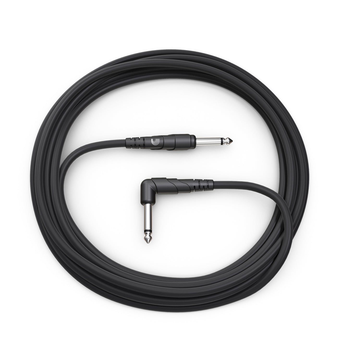 D'Addario Classic Series Instrument Cable, Right Angle Plug, 20 feet