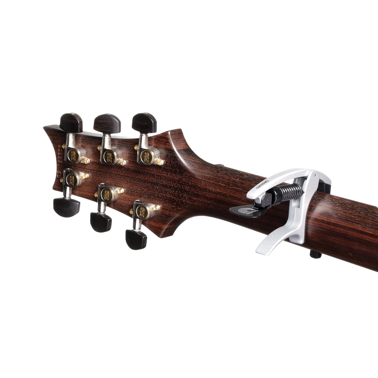 D'Addario PW-CP-09S Tri-Action Capo, Silver