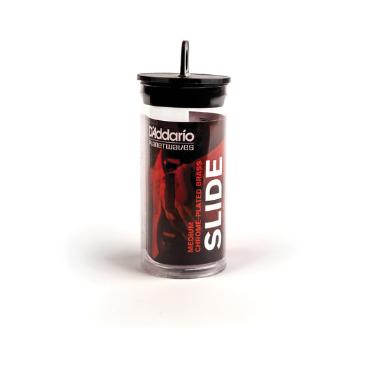 D'Addario Guitar Slide, Chrome-Plated Brass, Medium, PWCBS-SM