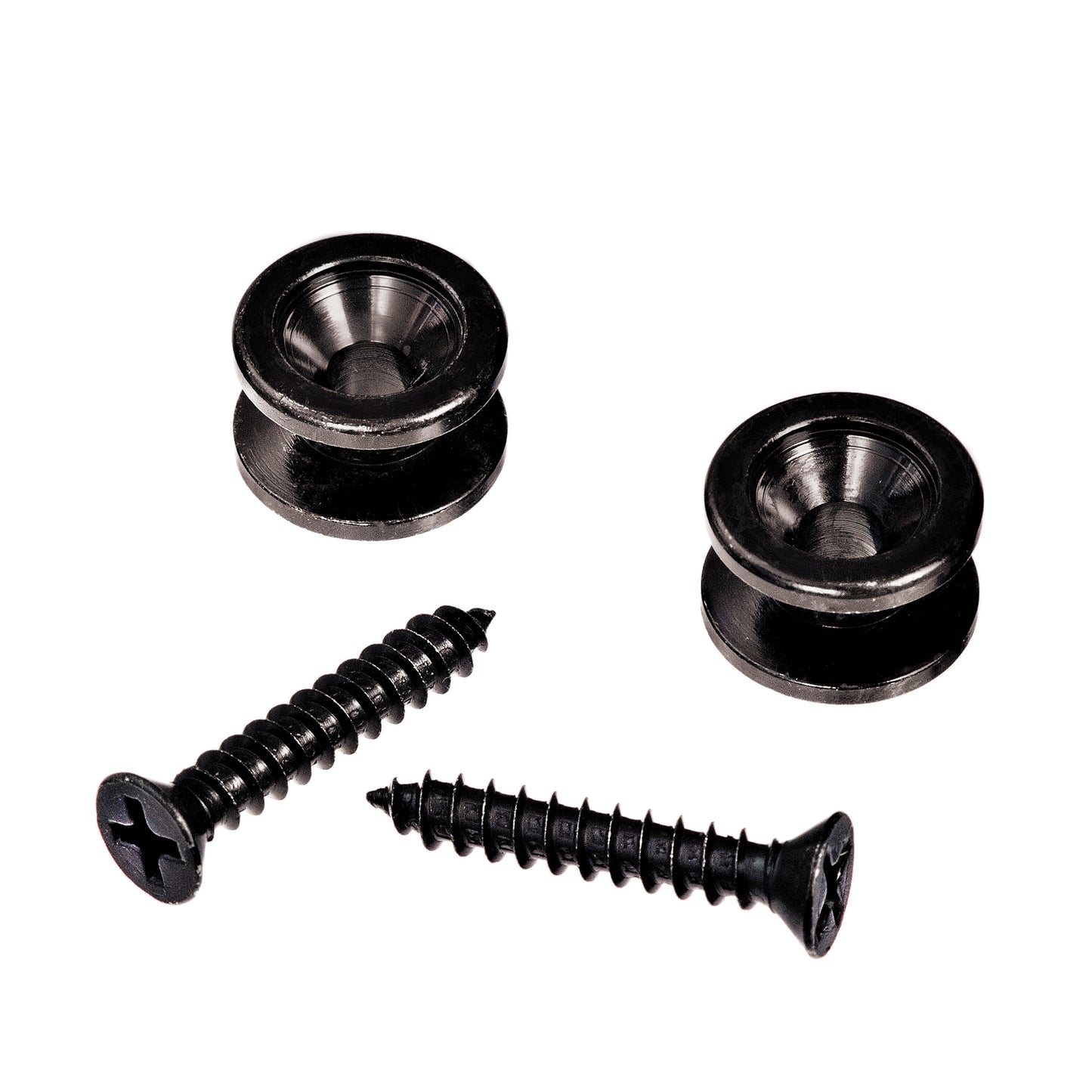 D'Addario PWEP102 Solid Brass End Pins, Pair, Black