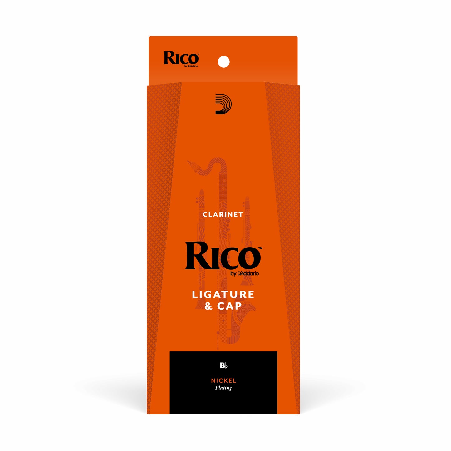 Rico Ligature & Cap, Bb Clarinet, Nickel