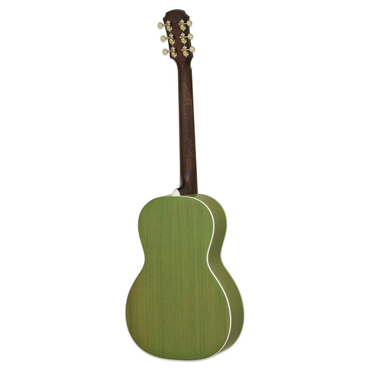 Aria Urban Player Parlor Acoustic Guitar, Stained Green, 131UP