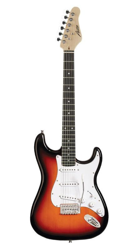 Austin AST100SB Classic Double Cutaway Electric Guitar, Sunburst