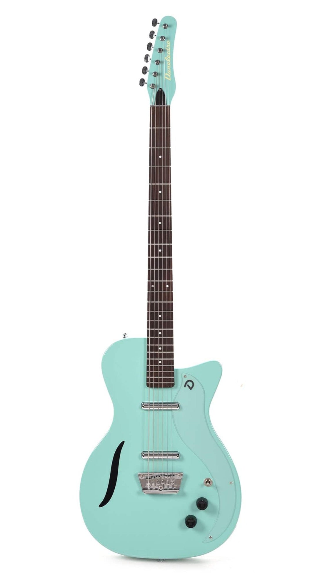 Danelectro 56 Vintage Baritone Electric Guitar, Dark Aqua