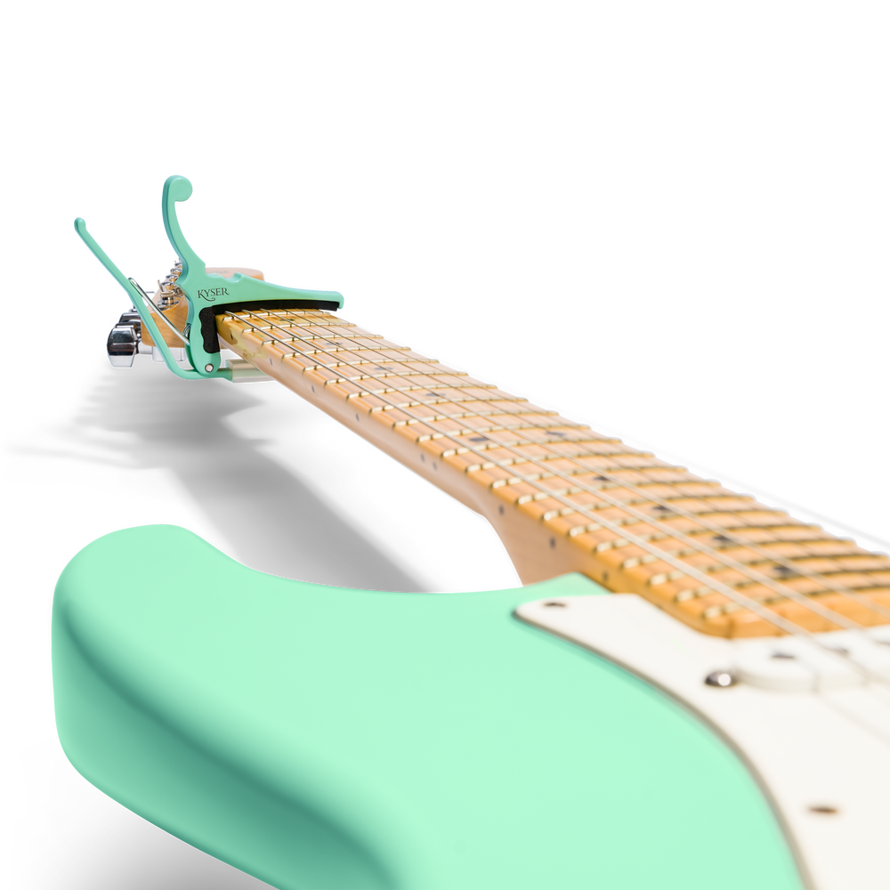 Fender® x Kyser® Quick-Change® Electric Guitar Capo, Surf Green