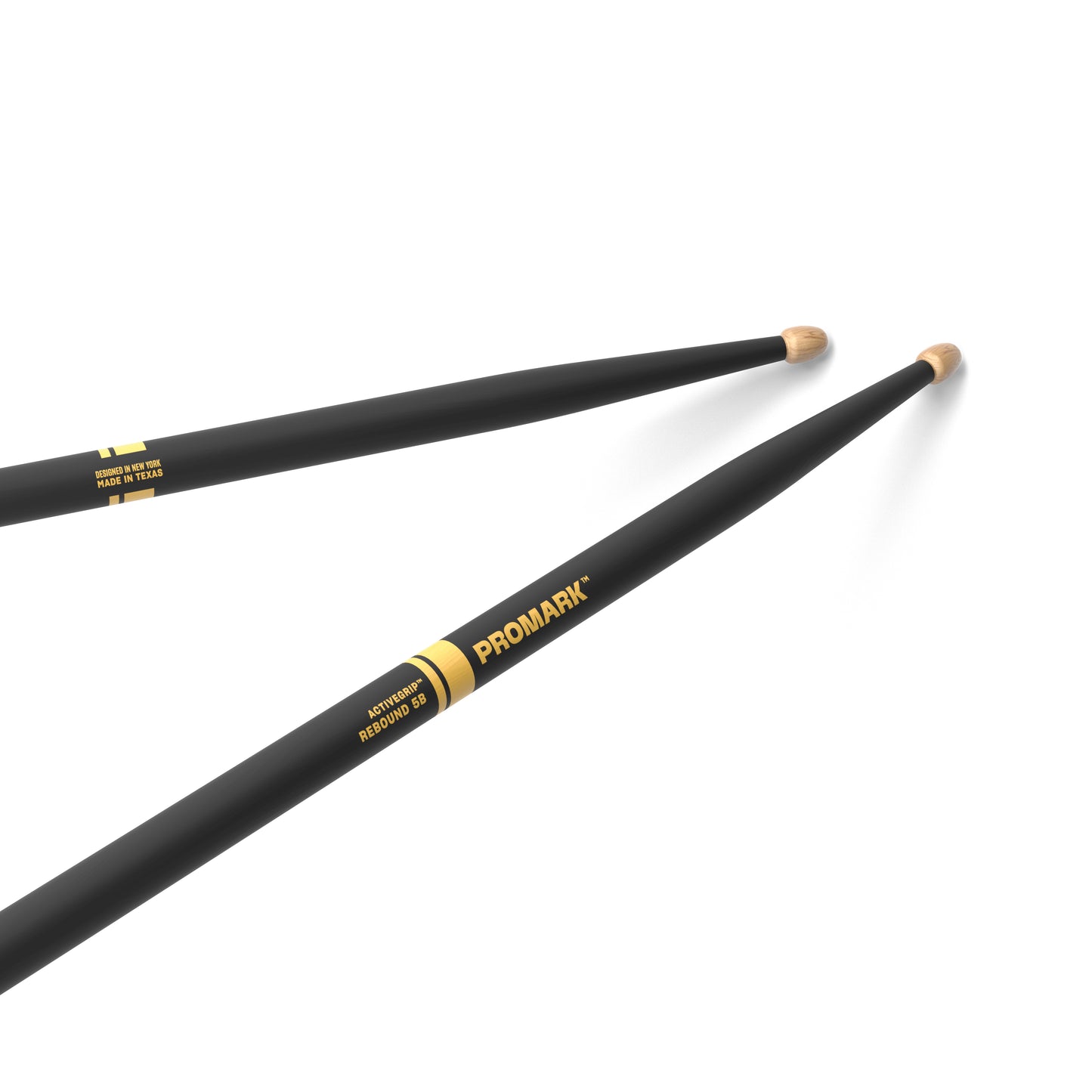 ProMark R5BAG Rebound 5B ActiveGrip Hickory Drumstick, Acorn Wood Tip