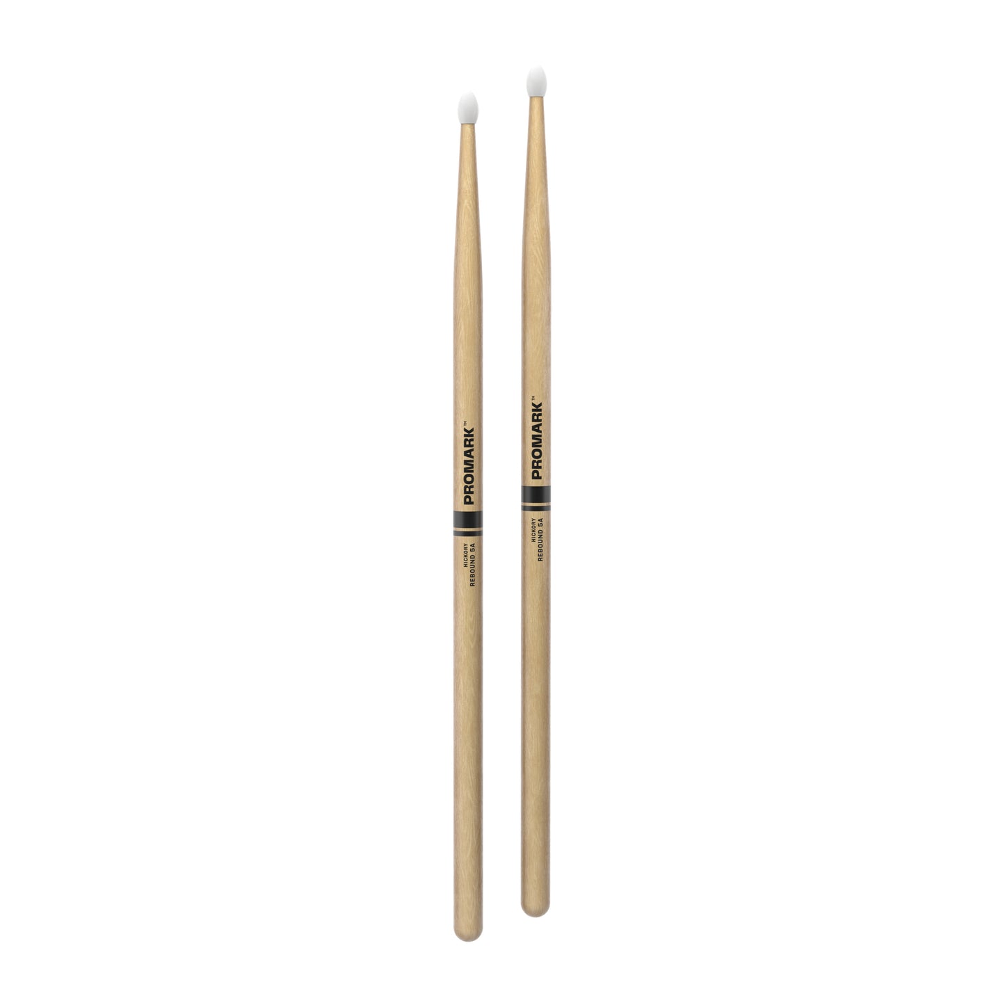 ProMark RBH565N Rebound 5A Hickory Drumstick, Oval Nylon Tip