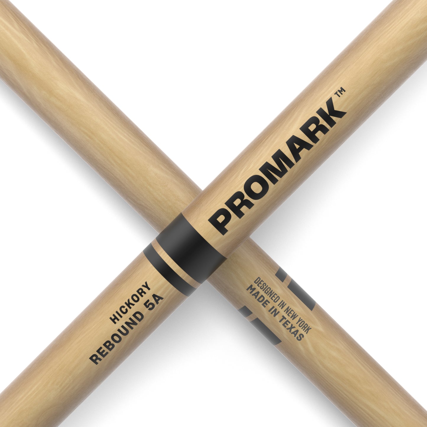 ProMark RBH565N Rebound 5A Hickory Drumstick, Oval Nylon Tip