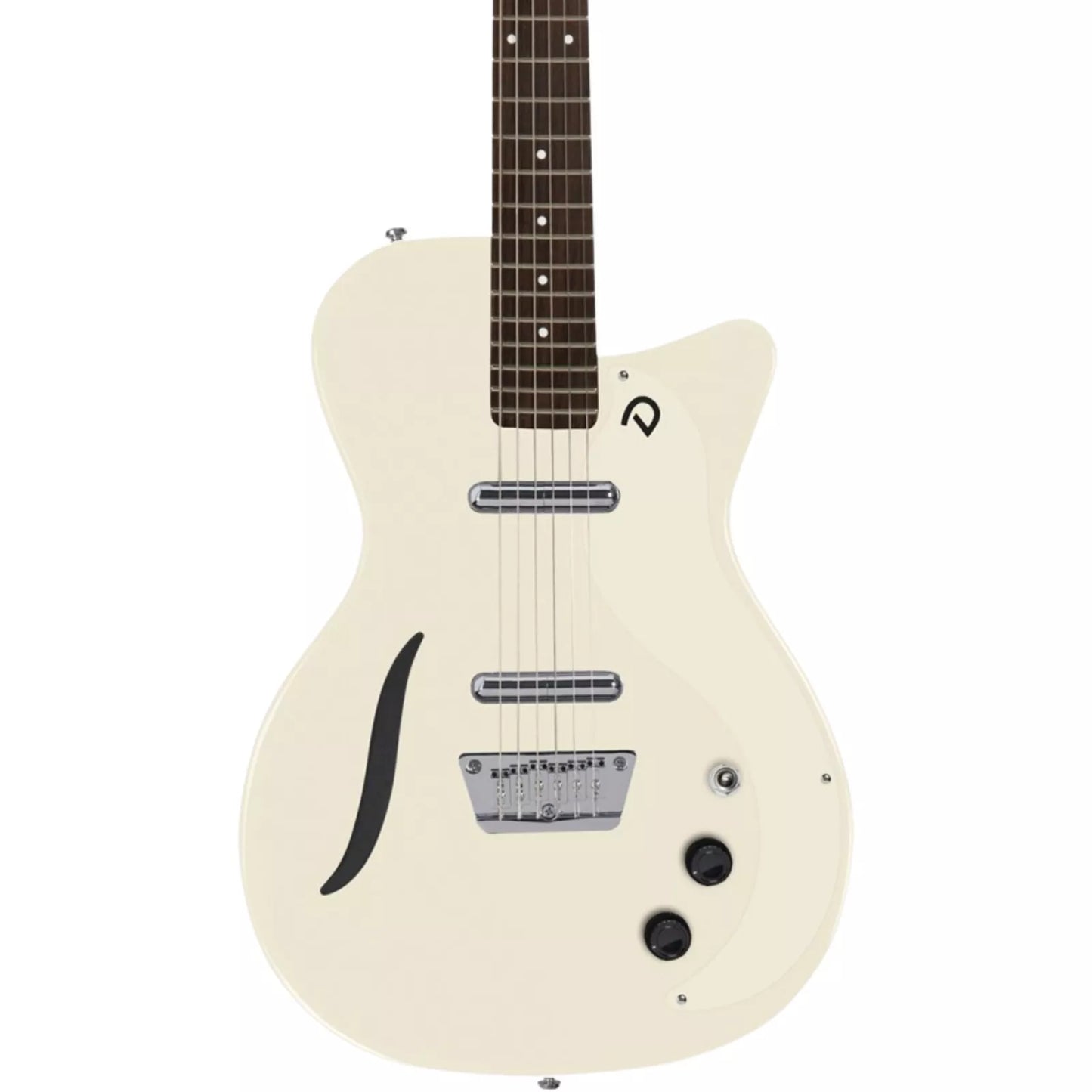 Danelectro 56 Vintage Baritone Electric Guitar, Vintage White