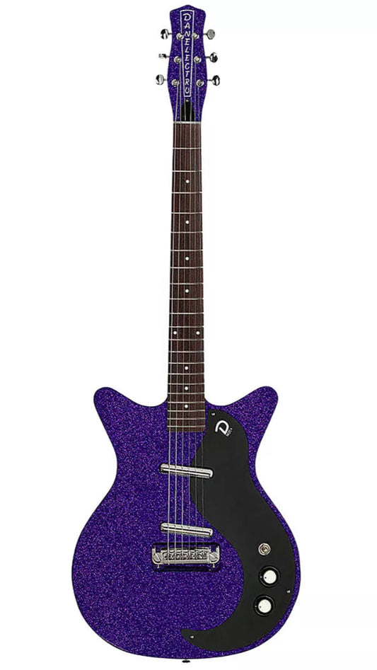 Danelectro Blackout 59 Electric Guitar, Purple Metal Flake