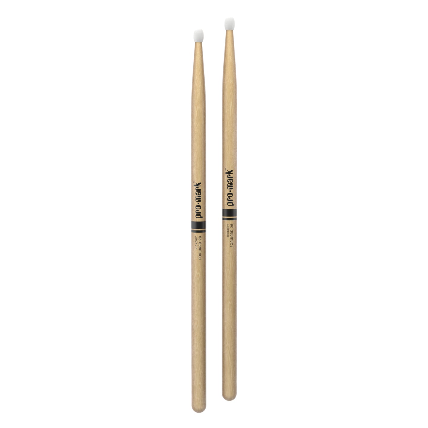 ProMark TX2BN Classic Forward 2B Hickory Drumstick, Oval Nylon Tip