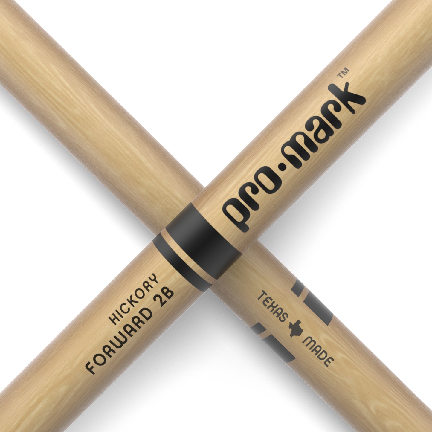 ProMark TX2BN Classic Forward 2B Hickory Drumstick, Oval Nylon Tip