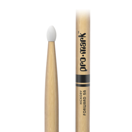 ProMark TX5AN Classic Forward 5A Hickory Drumstick, Oval Nylon Tip