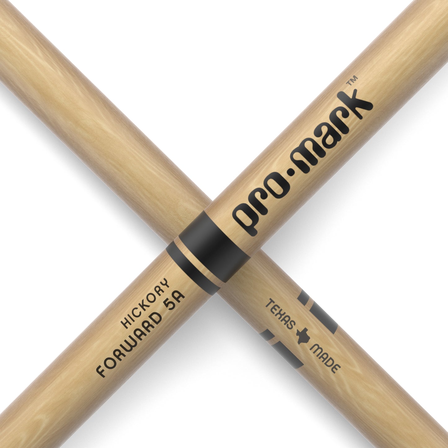 ProMark TX5AN Classic Forward 5A Hickory Drumstick, Oval Nylon Tip