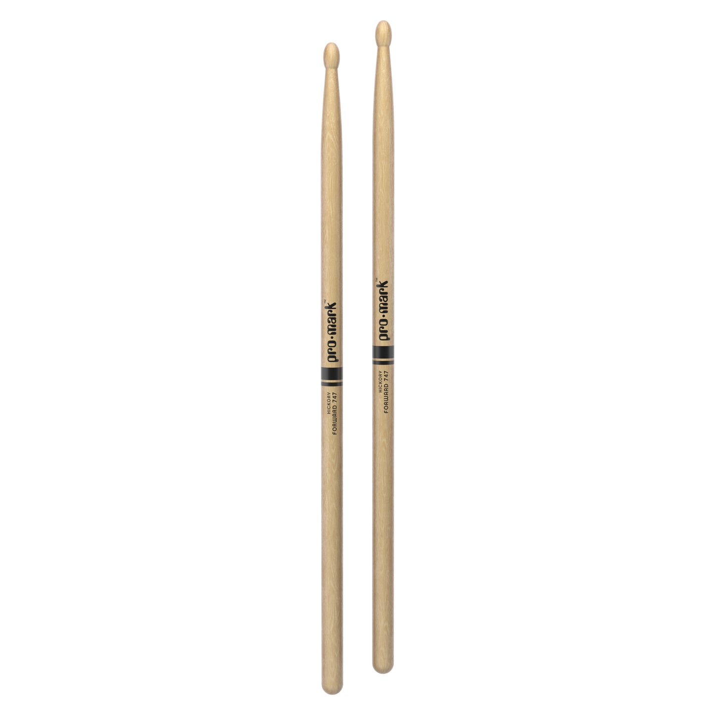 ProMark TX747W Classic Forward 747 Hickory Drumstick, Oval Wood Tip