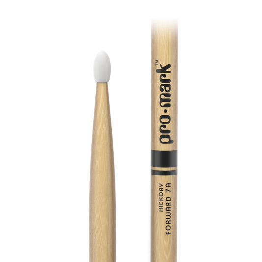 ProMark TX7AN Classic Forward 7A Hickory Drumstick, Oval Nylon Tip
