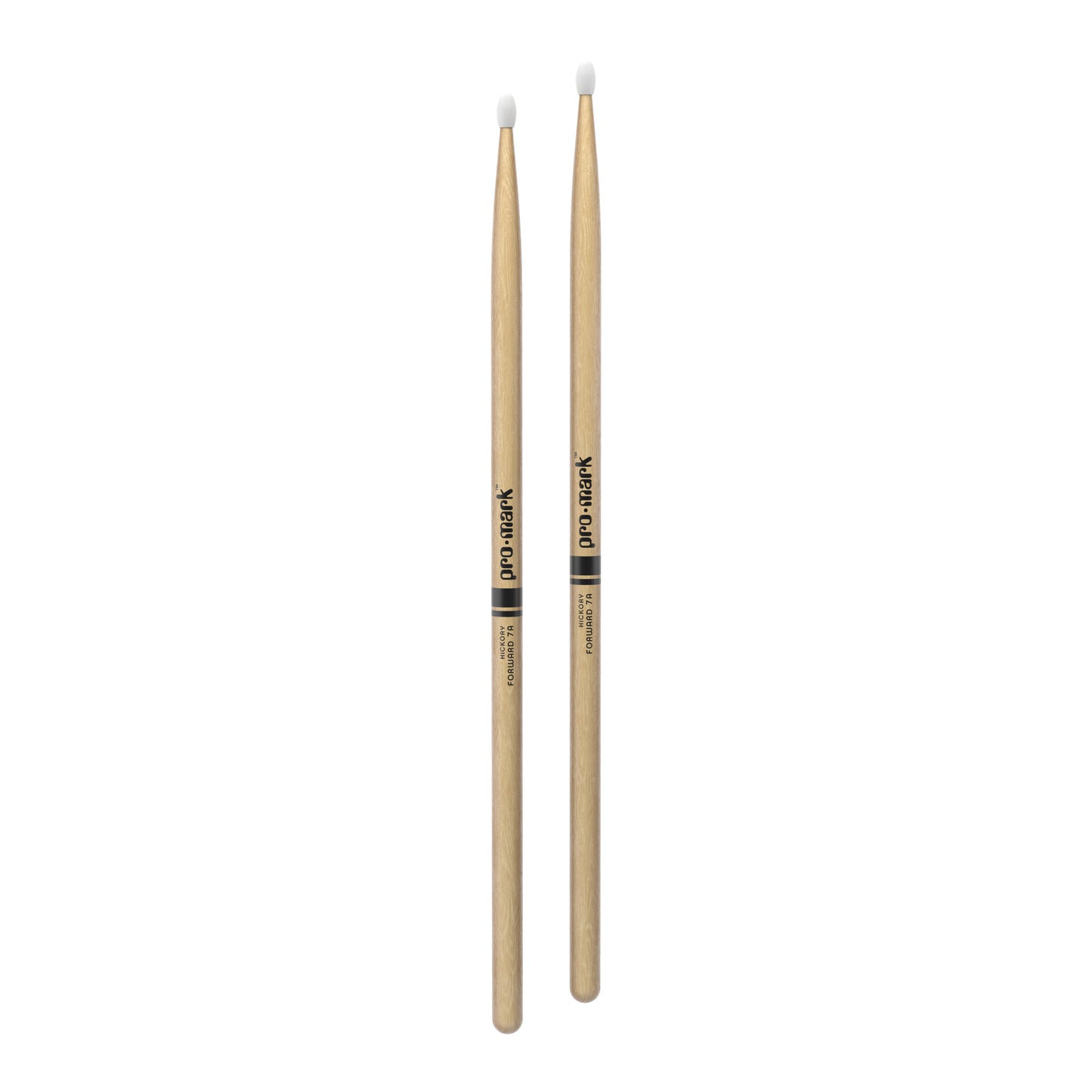 ProMark TX7AN Classic Forward 7A Hickory Drumstick, Oval Nylon Tip