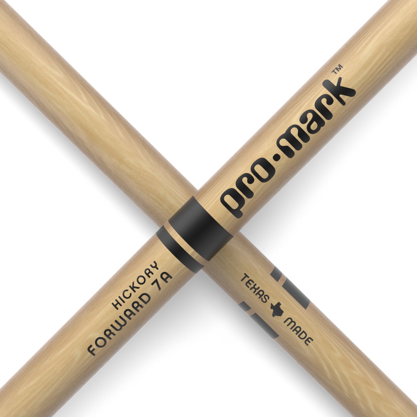 ProMark TX7AN Classic Forward 7A Hickory Drumstick, Oval Nylon Tip