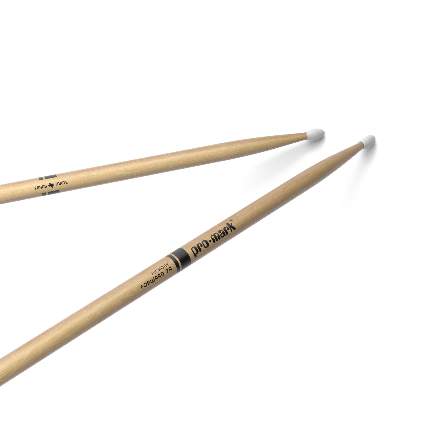 ProMark TX7AN Classic Forward 7A Hickory Drumstick, Oval Nylon Tip