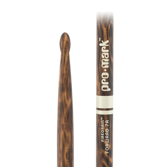 ProMark TX7AW-FG Classic Forward 7A FireGrain Hickory Drumstick, Oval Wood Tip