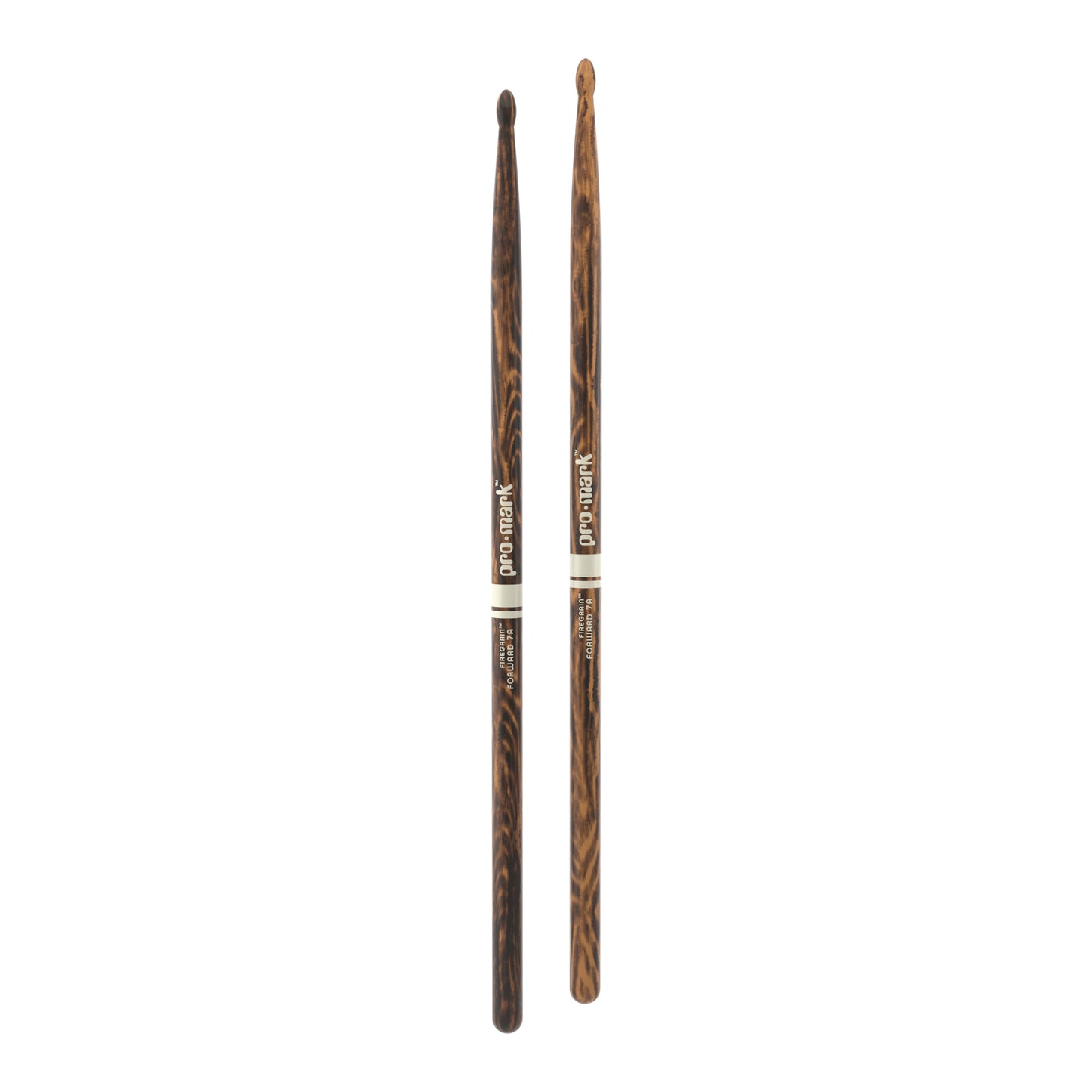 ProMark TX7AW-FG Classic Forward 7A FireGrain Hickory Drumstick, Oval Wood Tip