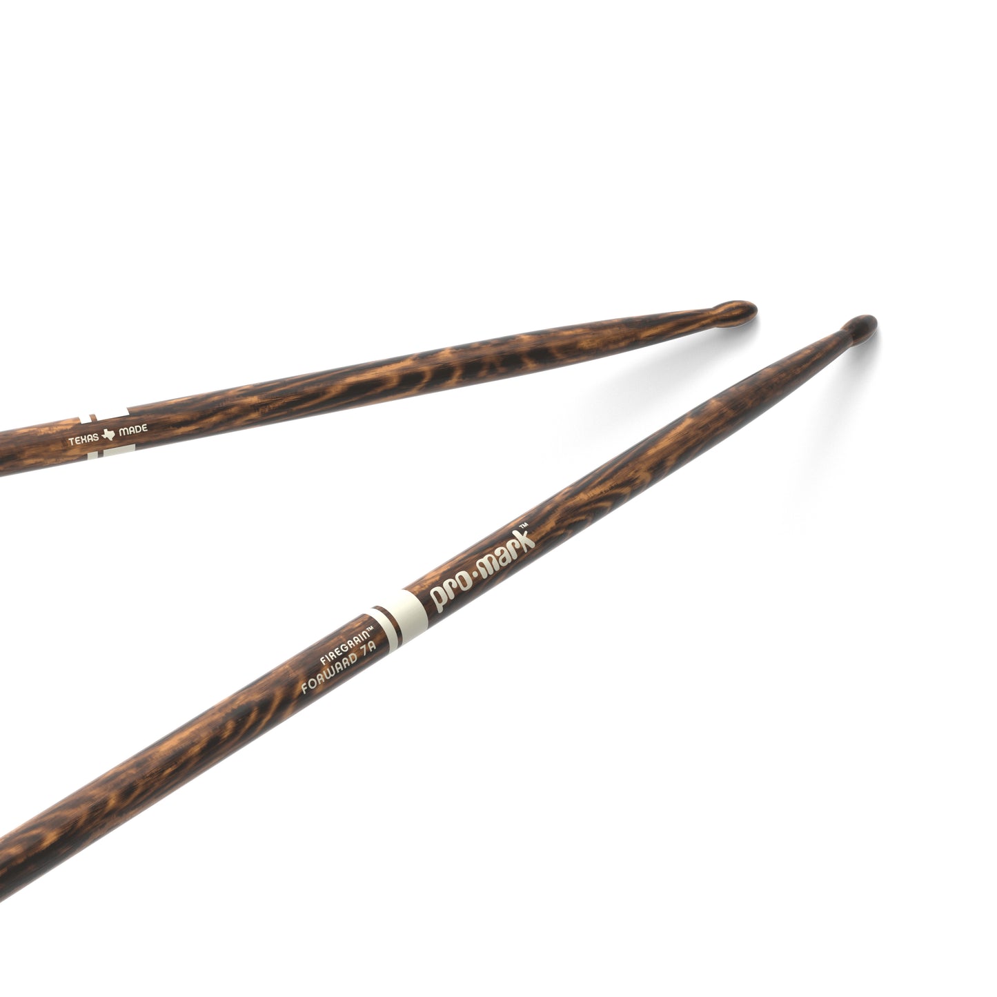 ProMark TX7AW-FG Classic Forward 7A FireGrain Hickory Drumstick, Oval Wood Tip