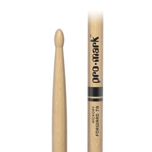 Promark TX7AW 7A Hickory Wood Tip Drum Sticks, Pair