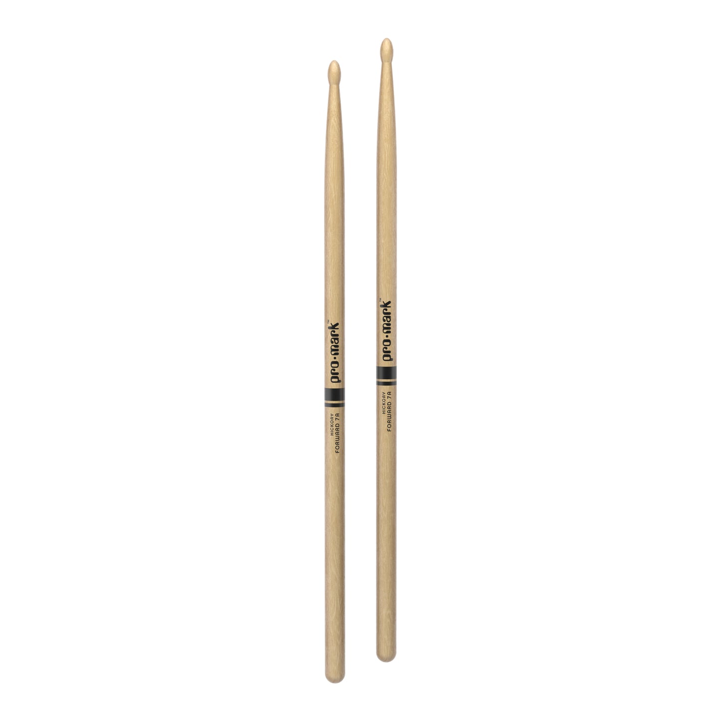 Promark TX7AW 7A Hickory Wood Tip Drum Sticks, Pair