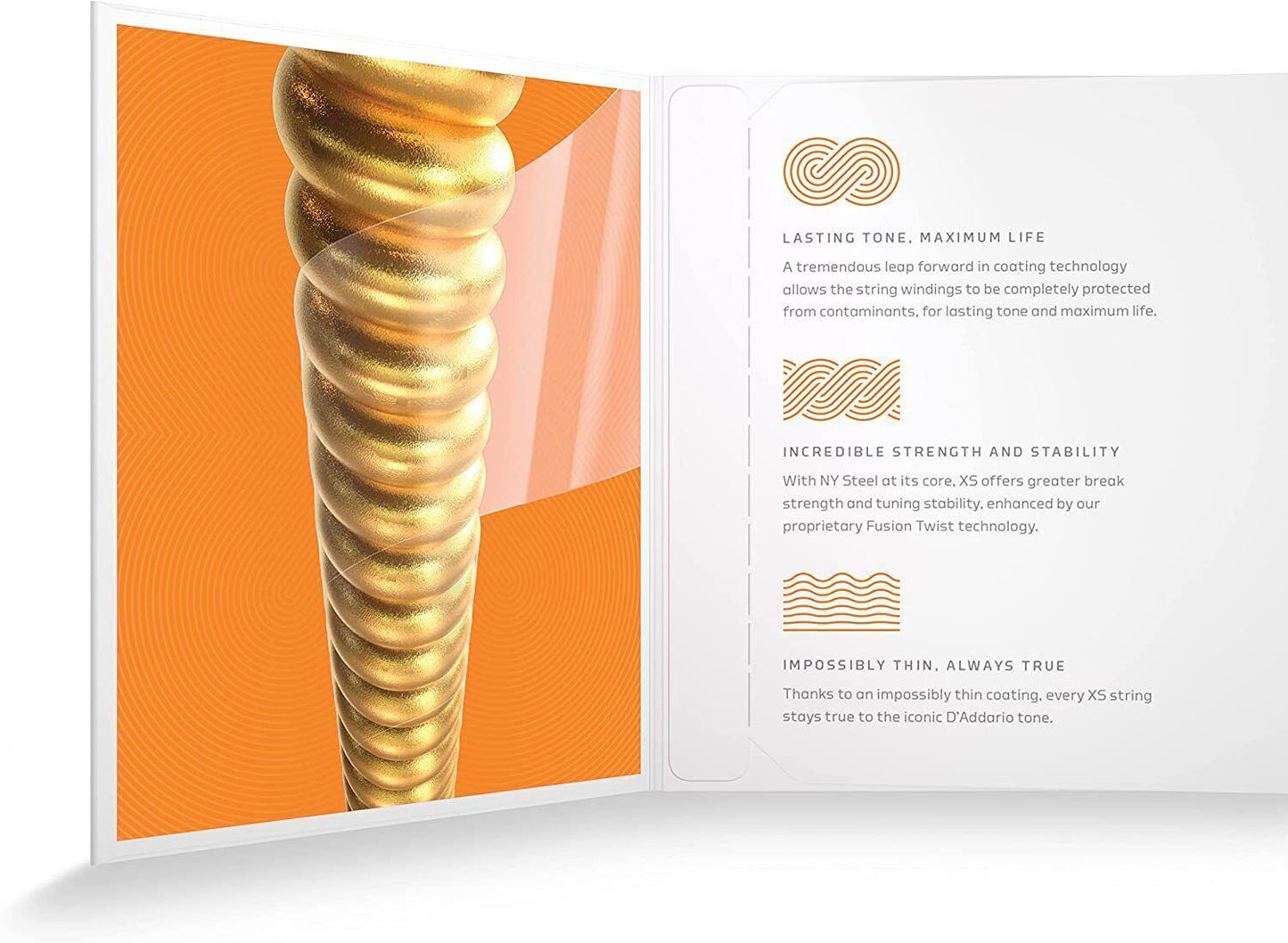 D'Addario XS 80/20 Bronze Coated Acoustic Guitar Strings Extra Light, 10-47