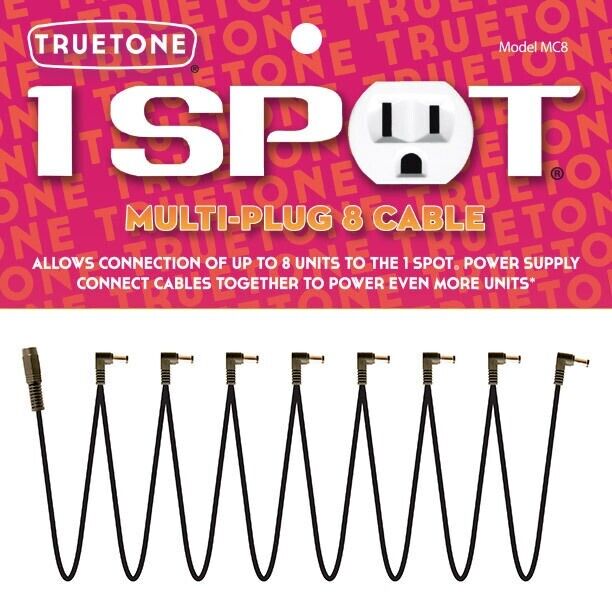 Truetone (Visual Sound) Mutli-Plug 8 Cable MC8 MC-8 8-Plug Daisy Chain for 1SPOT