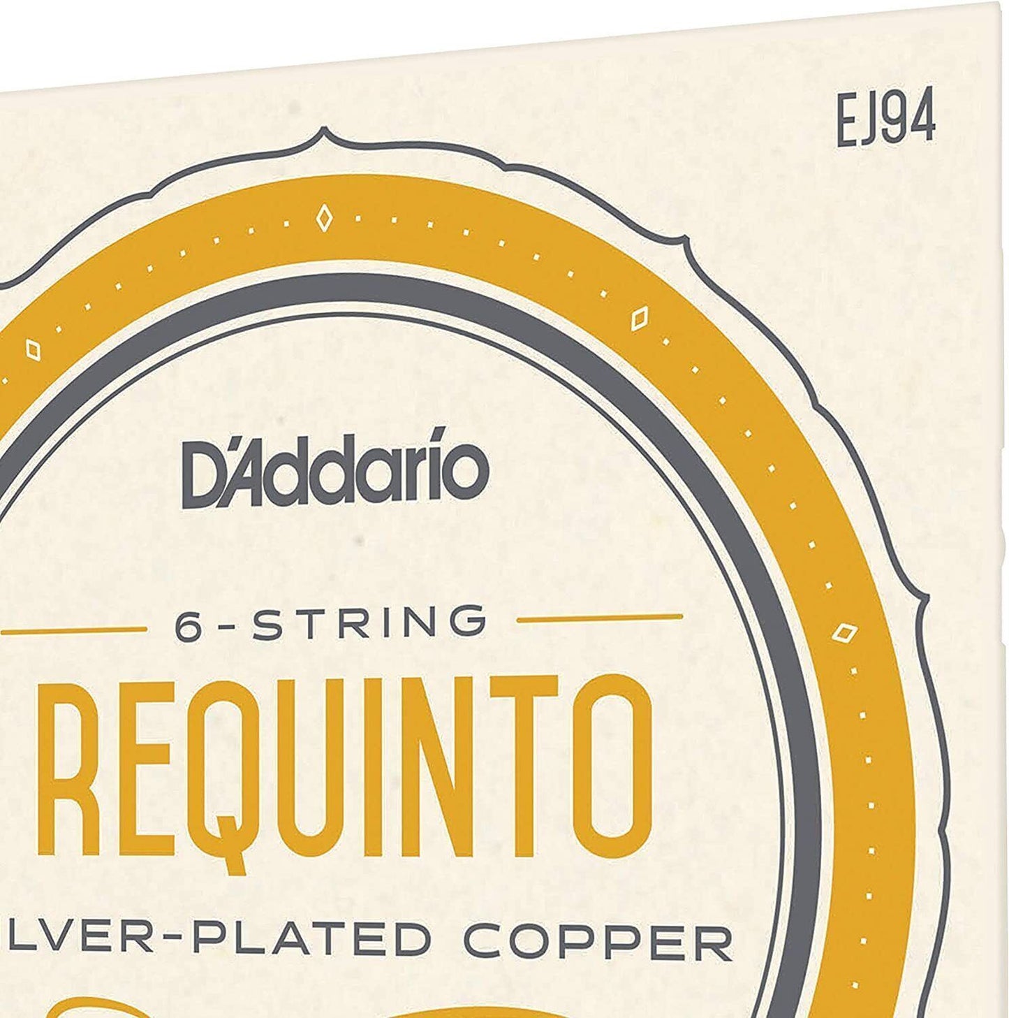 D'Addario EJ94 Requinto, 6-String, Silver Plated Copper