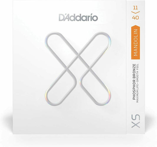 D'Addario XSM1140 Coated Phosphor Bronze Mandolin Strings,  Medium, 11-40