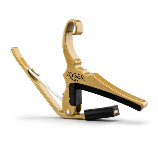 Kyser KG6GA Quick-Change Acoustic Guitar Capo, Gold