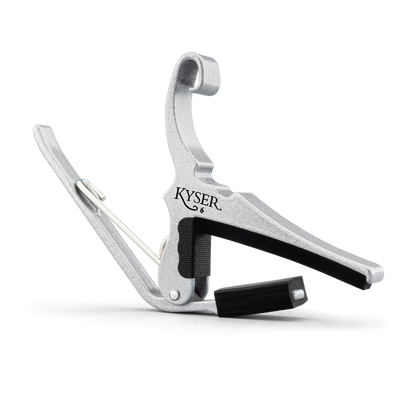 Kyser KG6SA Quick-Change Acoustic Guitar Capo, Silver