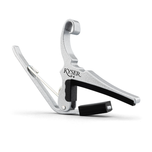 Kyser KG6SA Quick-Change Acoustic Guitar Capo, Silver