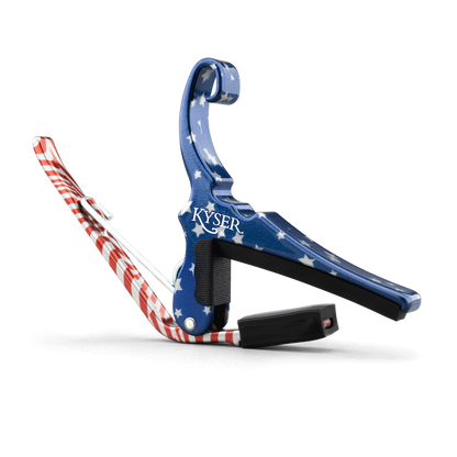 Kyser KG6STARA Quick-Change Acoustic Guitar Capo, Stars & Stripes