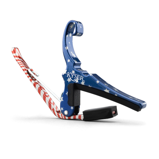 Kyser KG6STARA Quick-Change Acoustic Guitar Capo, Stars & Stripes