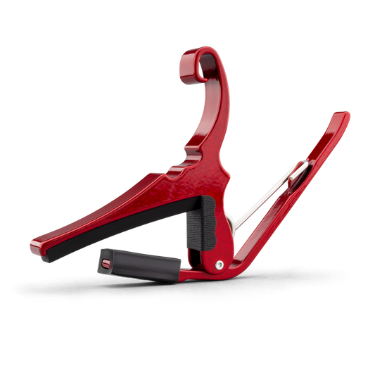 Kyser KG6RA Quick-Change Acoustic Guitar Capo, Ruby Red