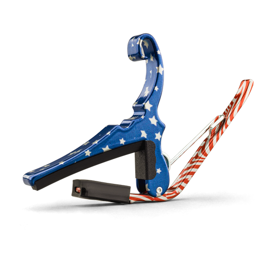 Kyser KG6STARA Quick-Change Acoustic Guitar Capo, Stars & Stripes