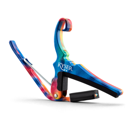 Kyser KG6TDA Quick-Change Acoustic Guitar Capo, Tie Dye
