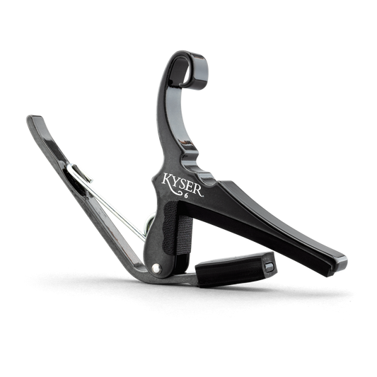 Kyser KG6BCA Quick-Change Acoustic Guitar Capo, Black Chrome