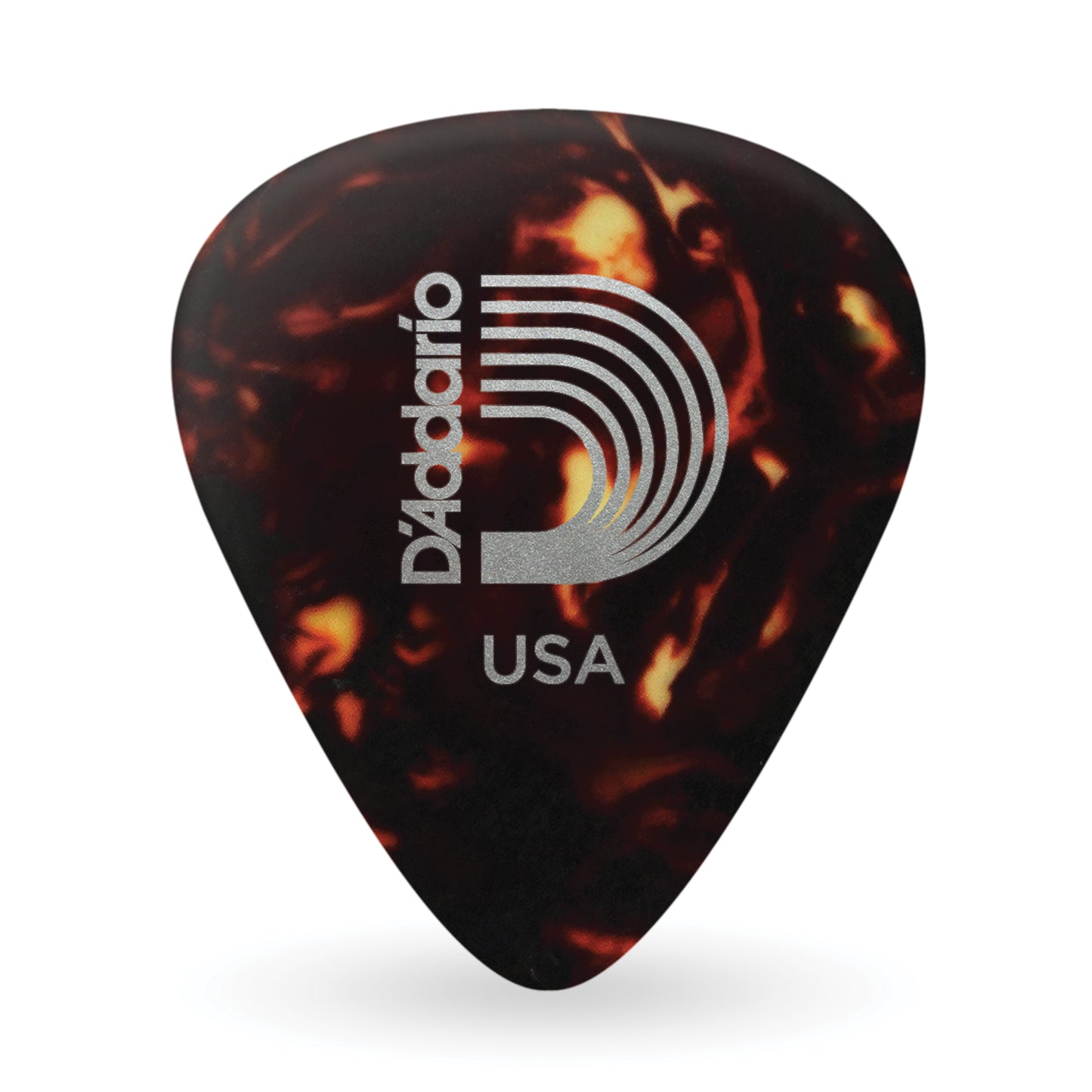 D'Addario Shell-Color Celluloid Guitar Picks, 100 pack, Light