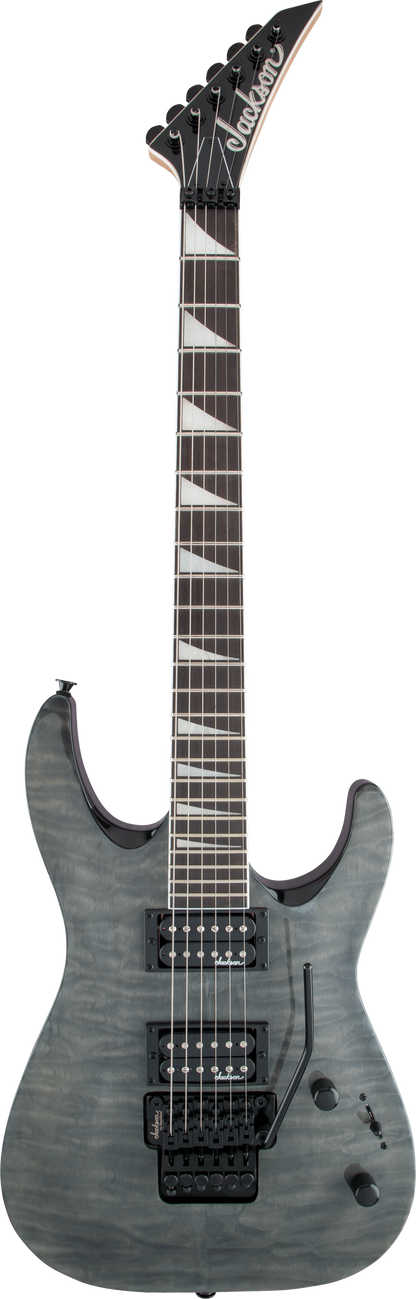 Jackson JS Series Dinky™ Arch Top JS32Q DKA, Amaranth Fingerboard, Transparent Black