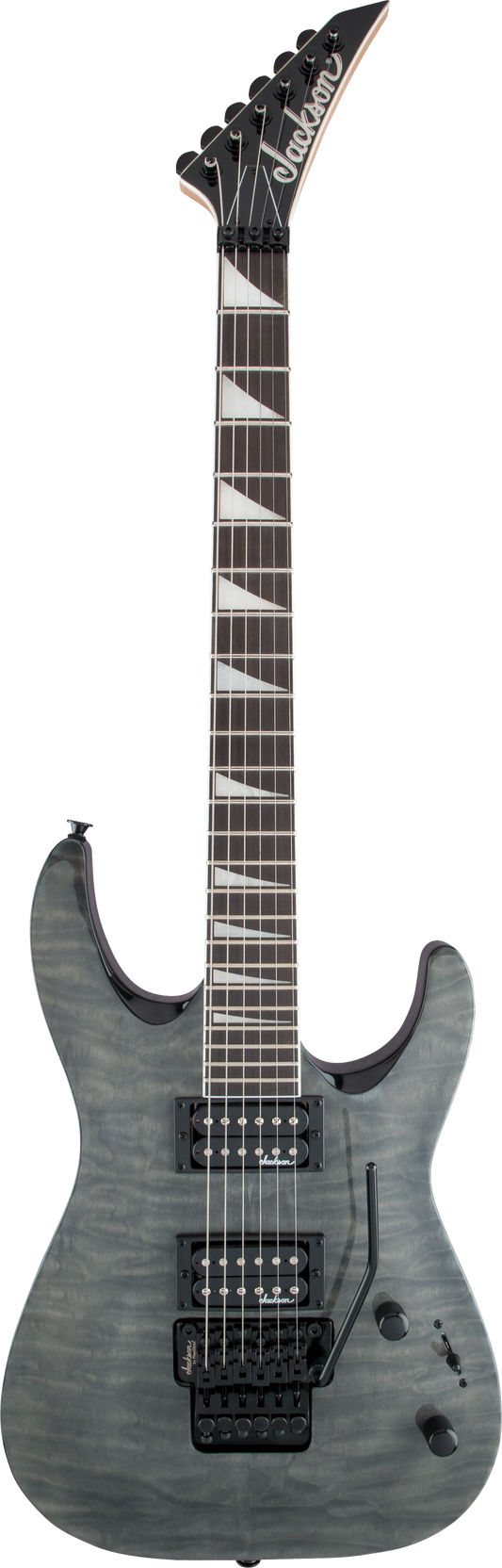 Jackson JS Series Dinky™ Arch Top JS32Q DKA, Amaranth Fingerboard, Transparent Black