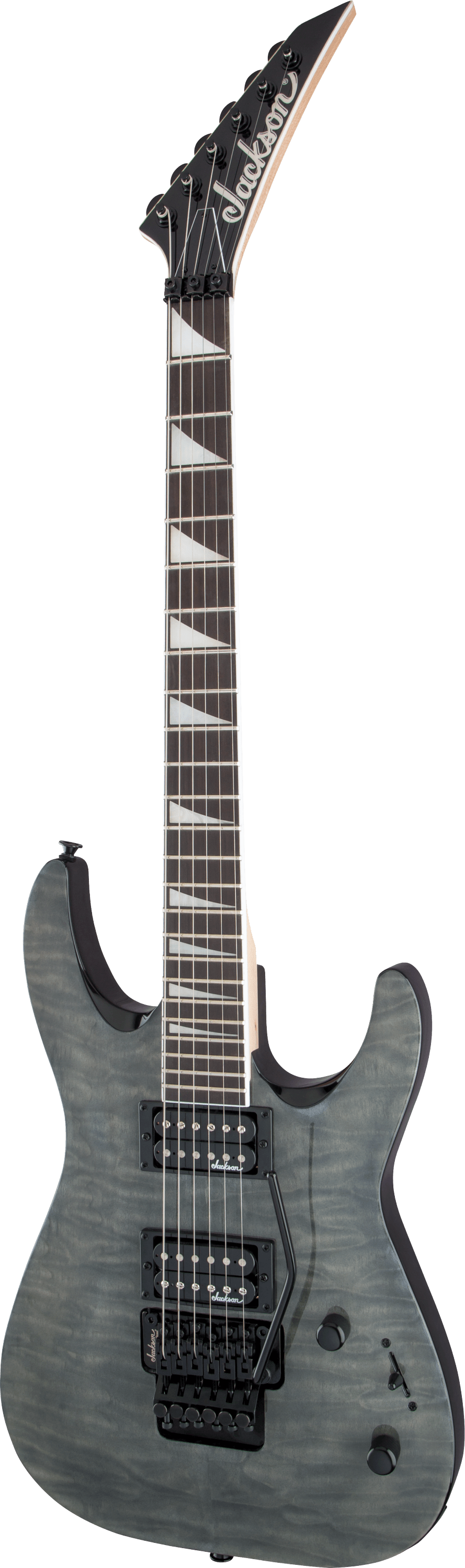 Jackson JS Series Dinky™ Arch Top JS32Q DKA, Amaranth Fingerboard, Transparent Black