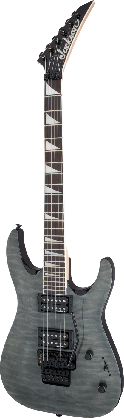 Jackson JS Series Dinky™ Arch Top JS32Q DKA, Amaranth Fingerboard, Transparent Black