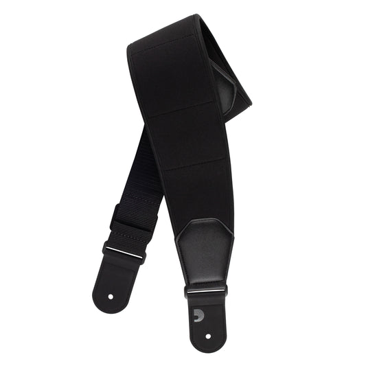 D'Addario Comfort Neoprene Guitar Strap, Black, 35CFT00