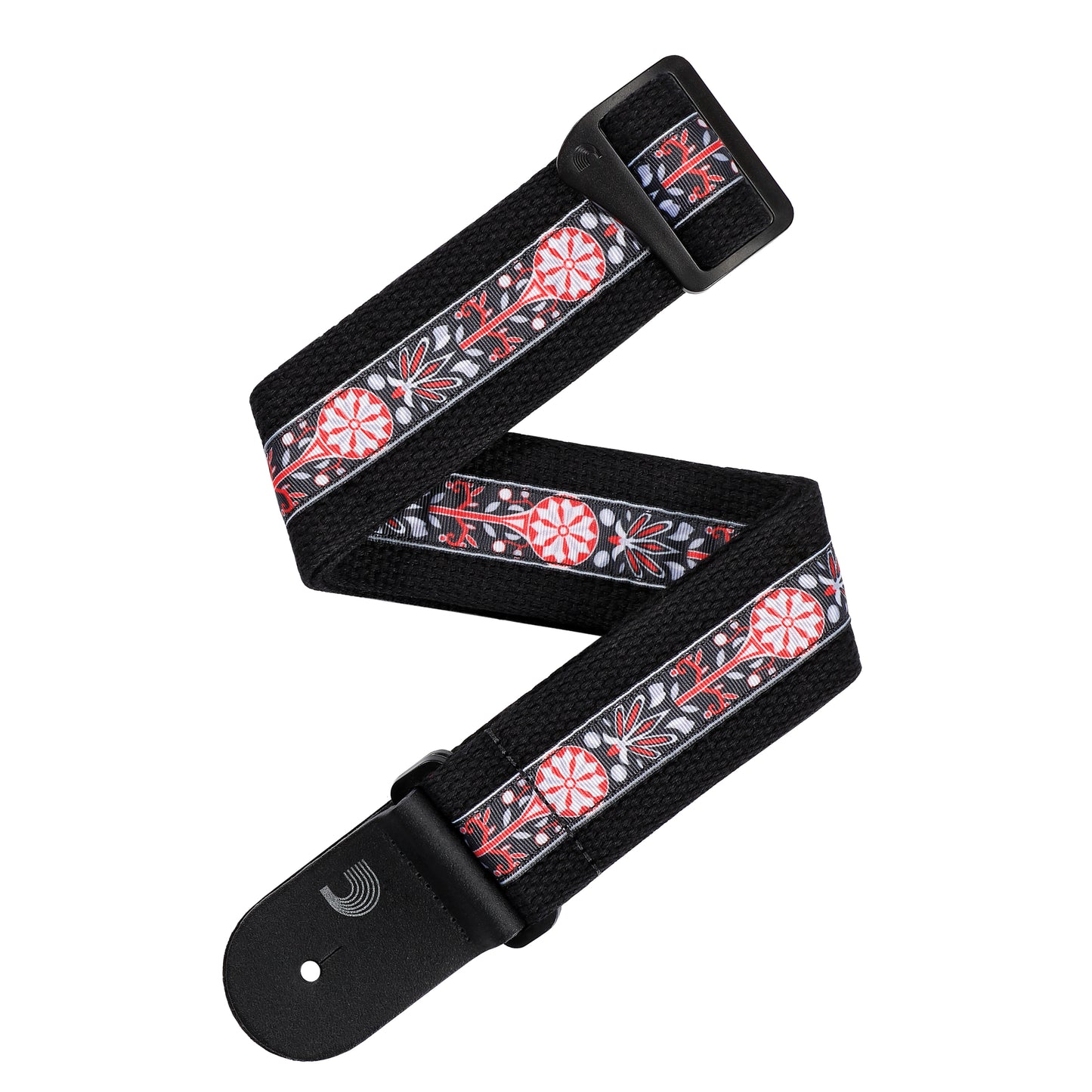 Deluxe Cotton Guitar Strap, Black, 50CT00-DX