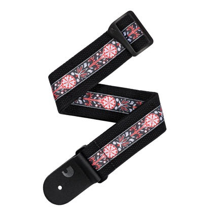 Deluxe Cotton Guitar Strap, Black, 50CT00-DX