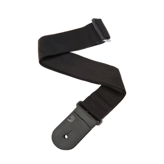 D'Addario Woven Guitar Strap, Black Tube, 50F05